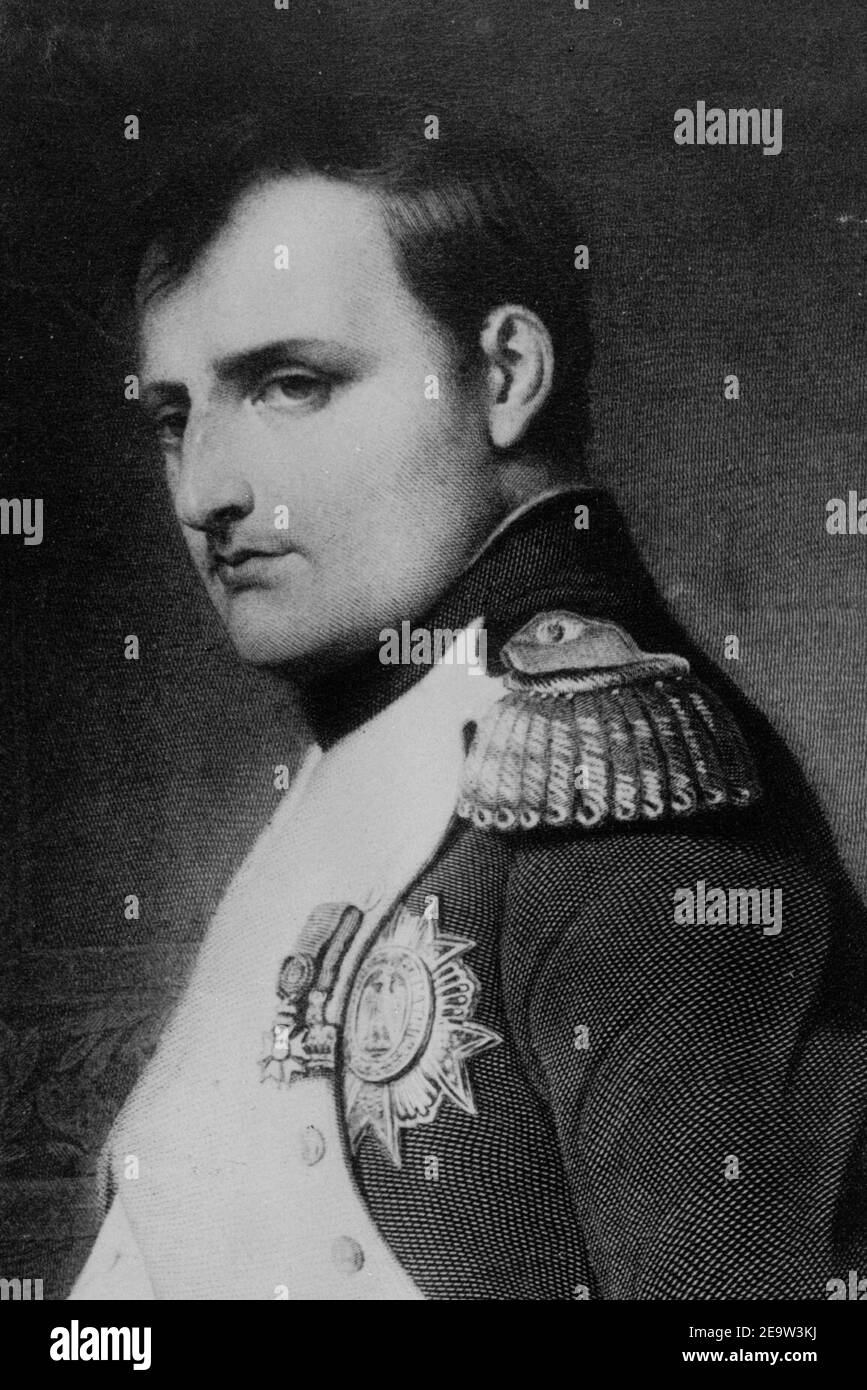 Napoléon Bonaparte par Paul Delaroche (détail). Stock Photo