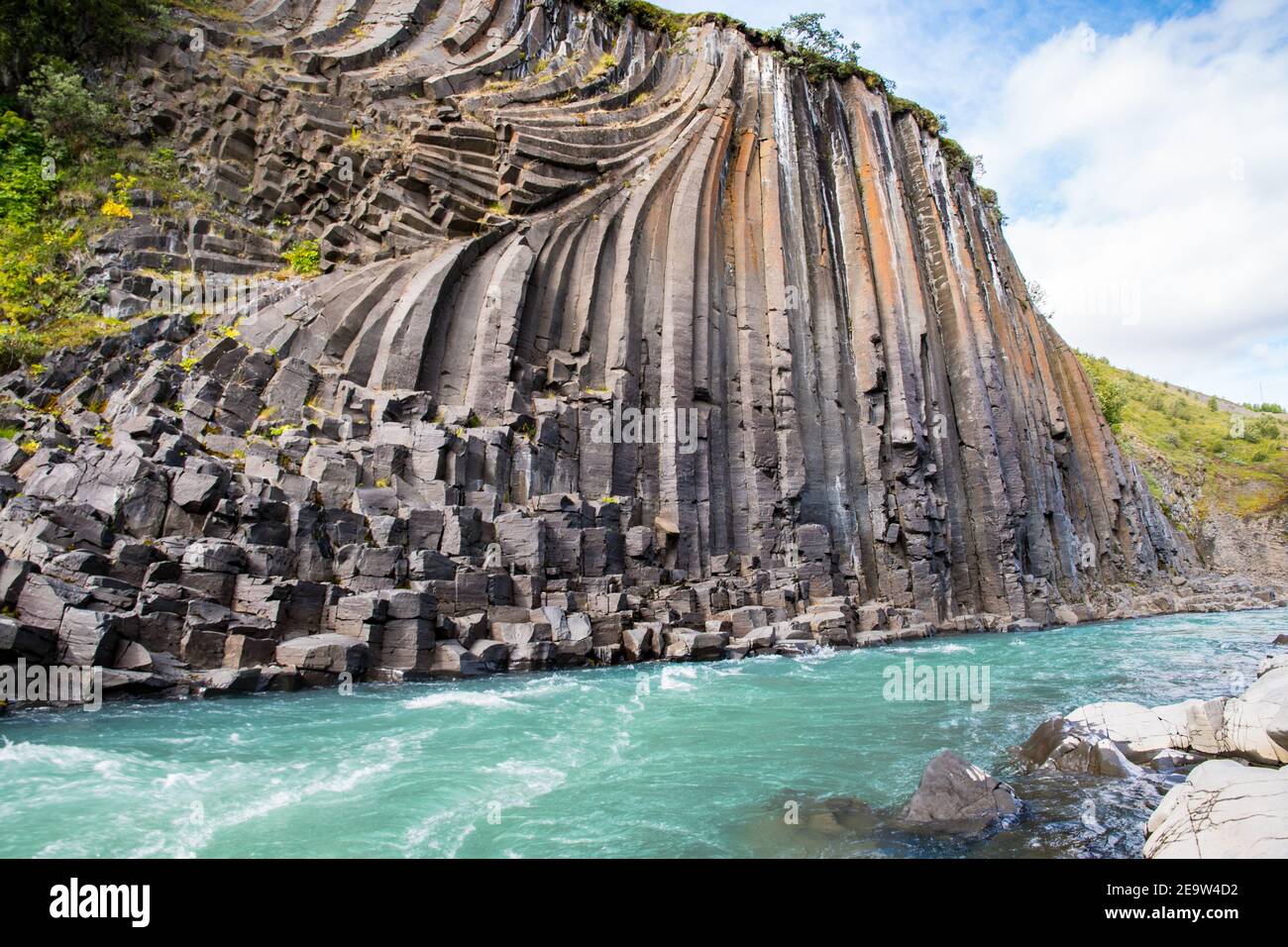 The Magnificent Studlagil canyon in Jokuldalur Valley in Iceland Stock Photo