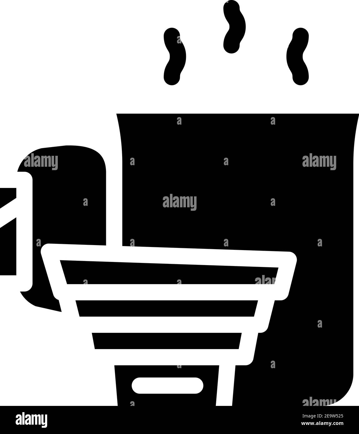 tableware for adventure glyph icon vector illustration Stock Vector ...