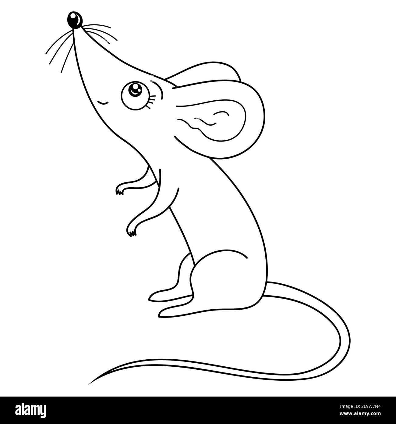 Black white cute cartoon mouse Black and White Stock Photos & Images - Page  2 - Alamy