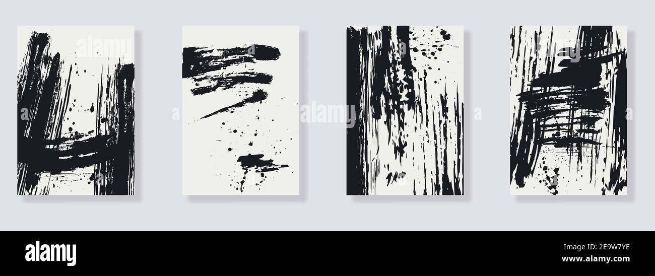 Set of vector black brush stroke Stock Vector Image & Art - Alamy