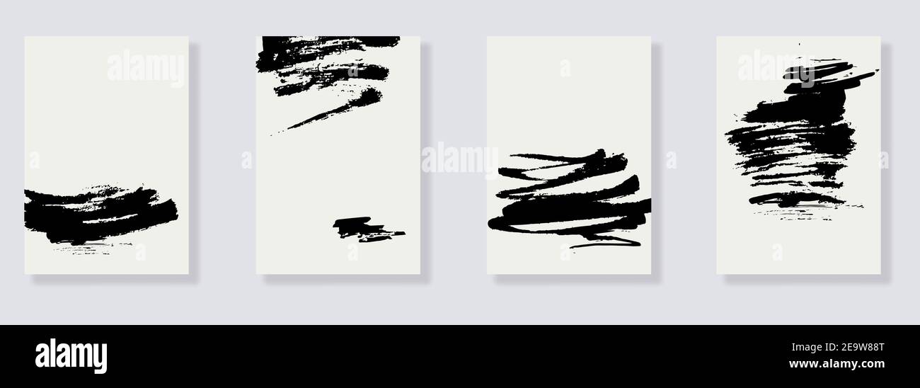 Set of vector black brush stroke Stock Vector Image & Art - Alamy