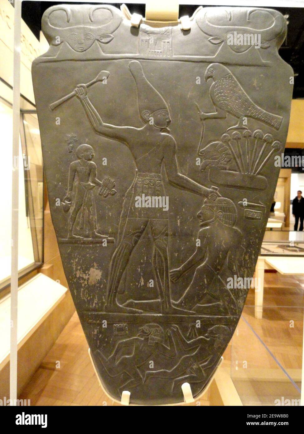 Narmer Palette, Egypt, c. 3100 BC - Stock Photo