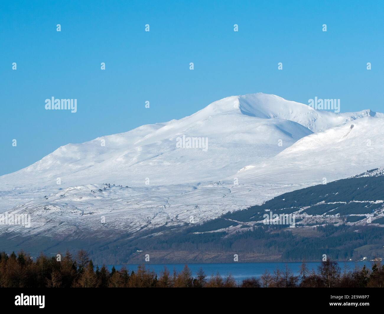 Ben Lawers Mountain In Winter Stock Photo Alamy