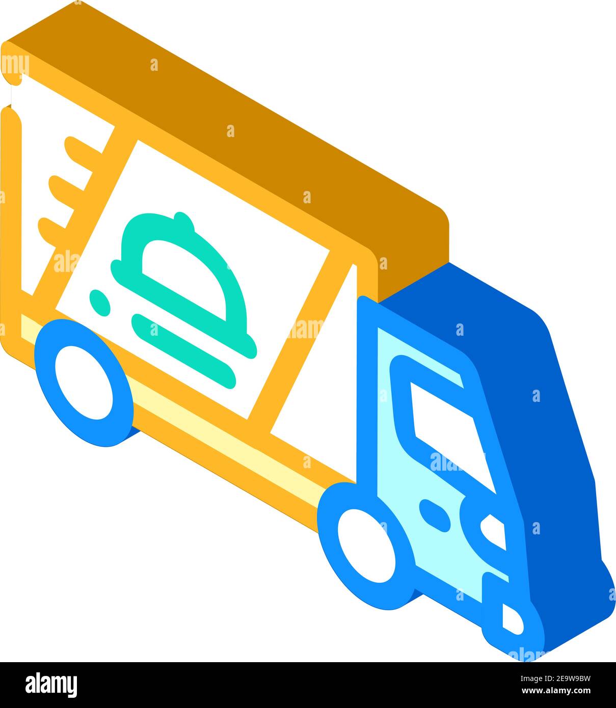 delivery truck isometric icon vector illustration color Stock Vector ...