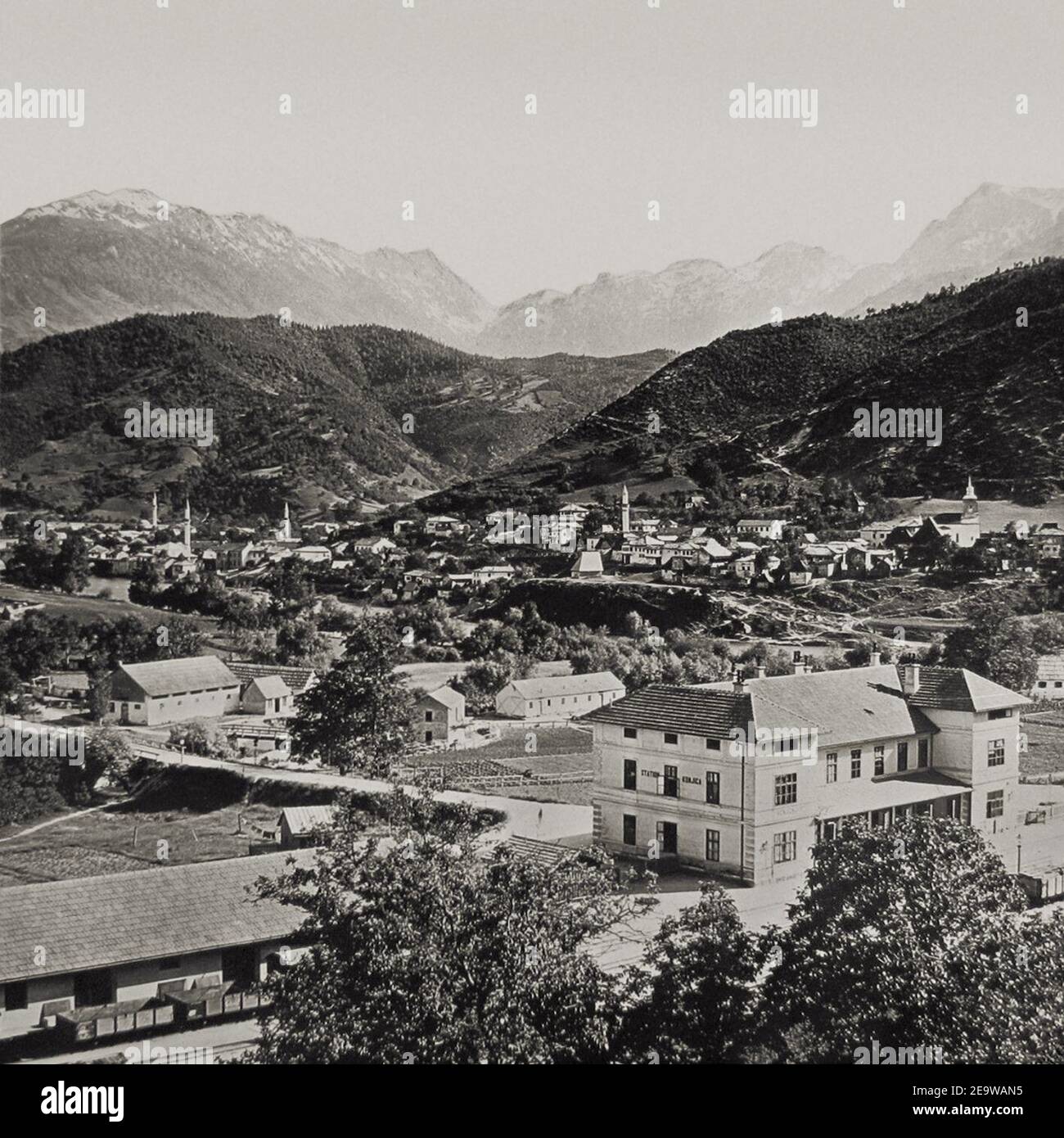 NarrowGaugeRailway Narentabahn StationKonjic Stock Photo Alamy
