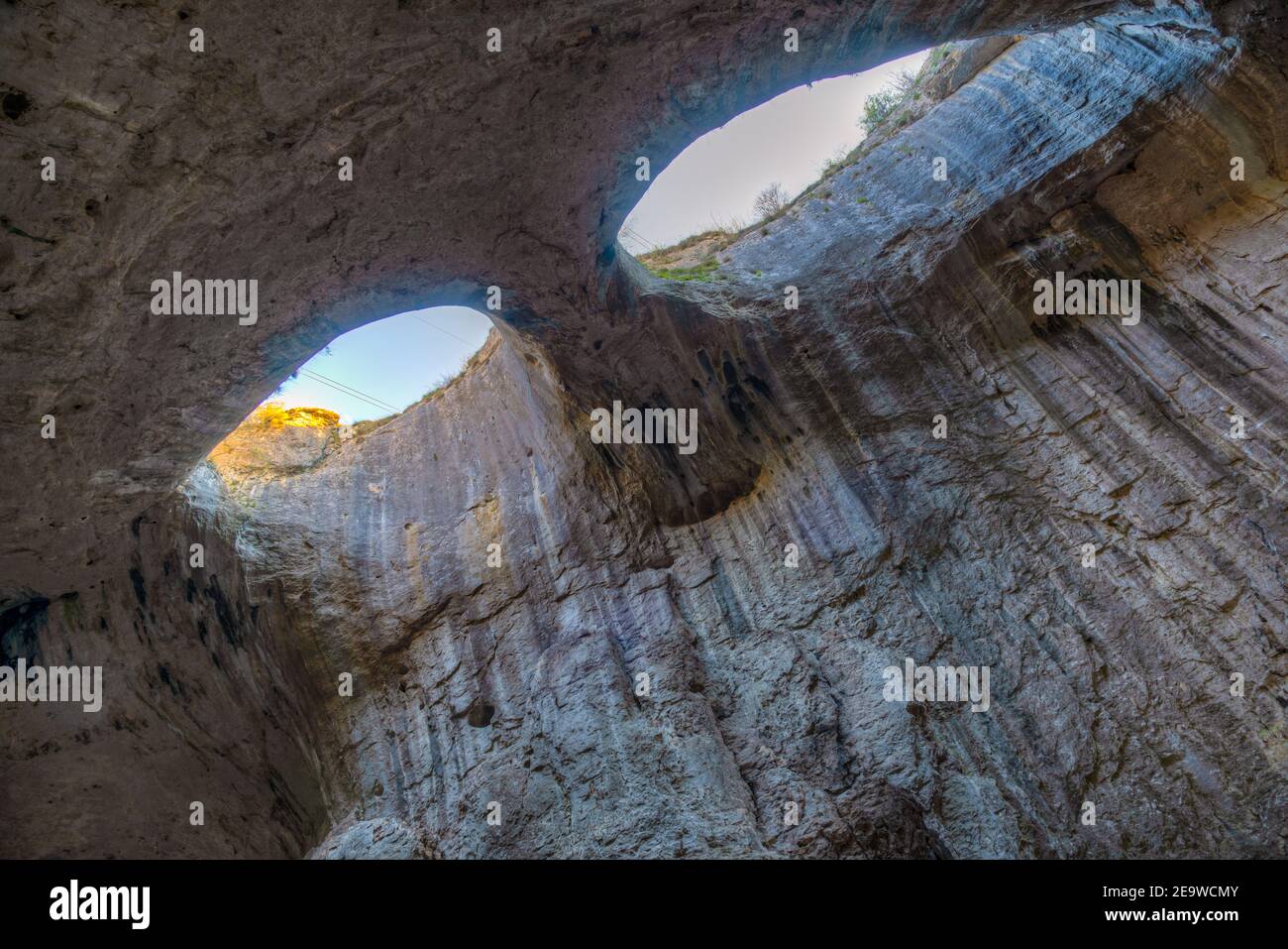 Prohodna Prohodna cave in Bulgaria famous for the God's eyes holes in the ...