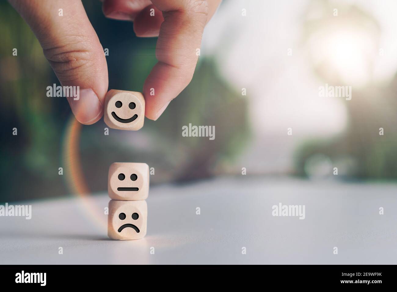 Good and bad feeling hi-res stock photography and images - Alamy