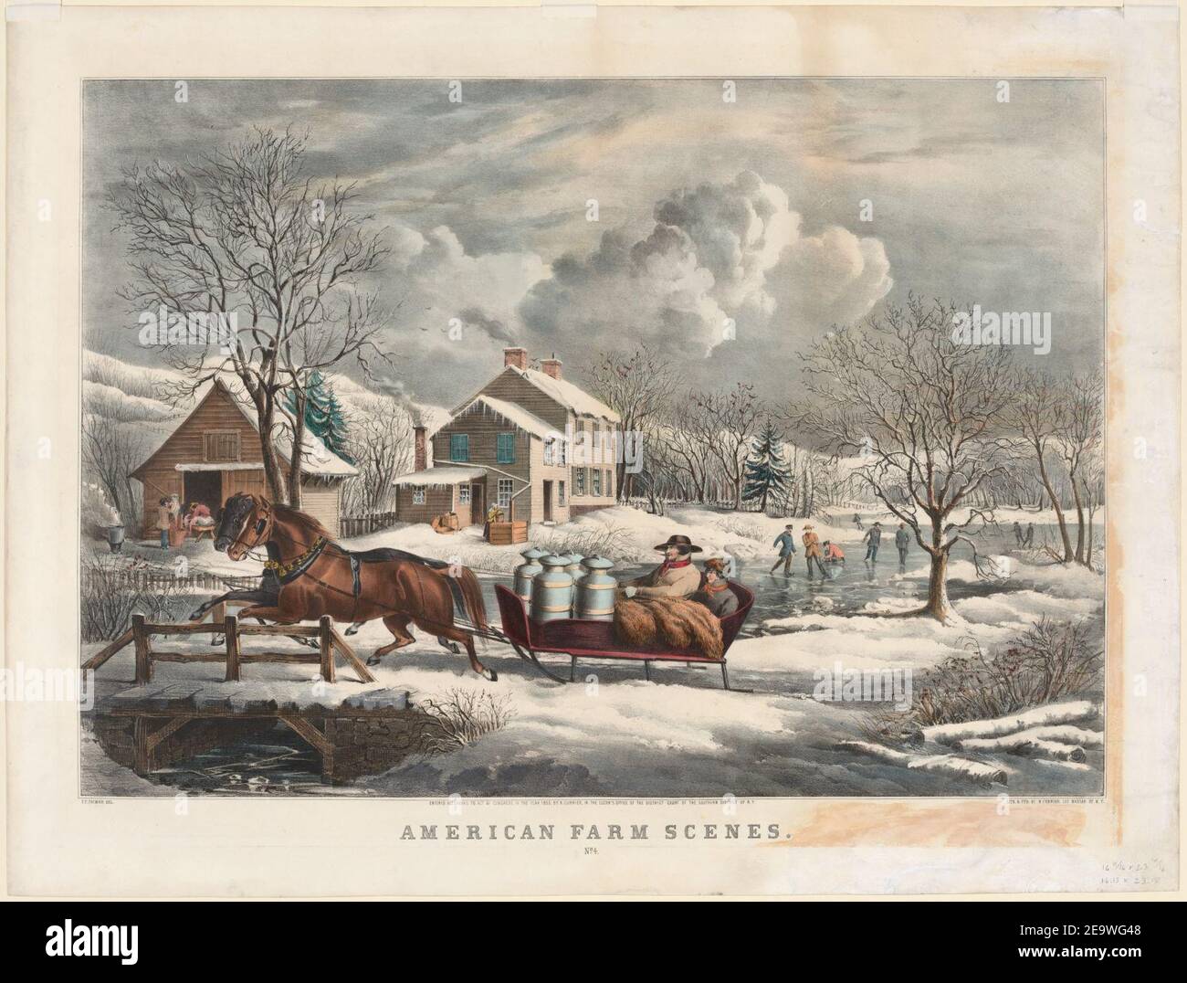 Nathaniel Currier (American, 18131888) American Farm Scenes, Winter