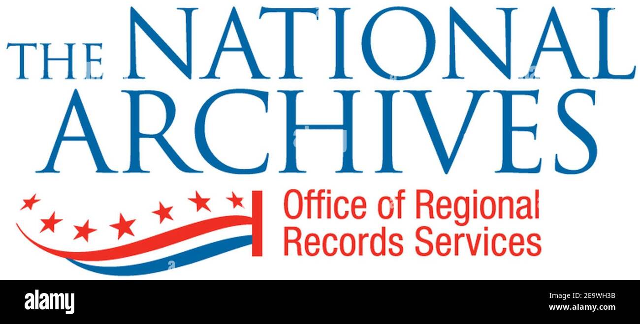 National Archives and Records Administration Office of Regional Records  Services logo Stock Photo - Alamy