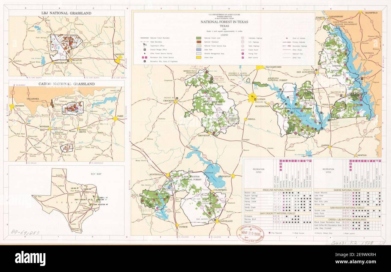 National forests and grasslands in Texas Stock Photo - Alamy