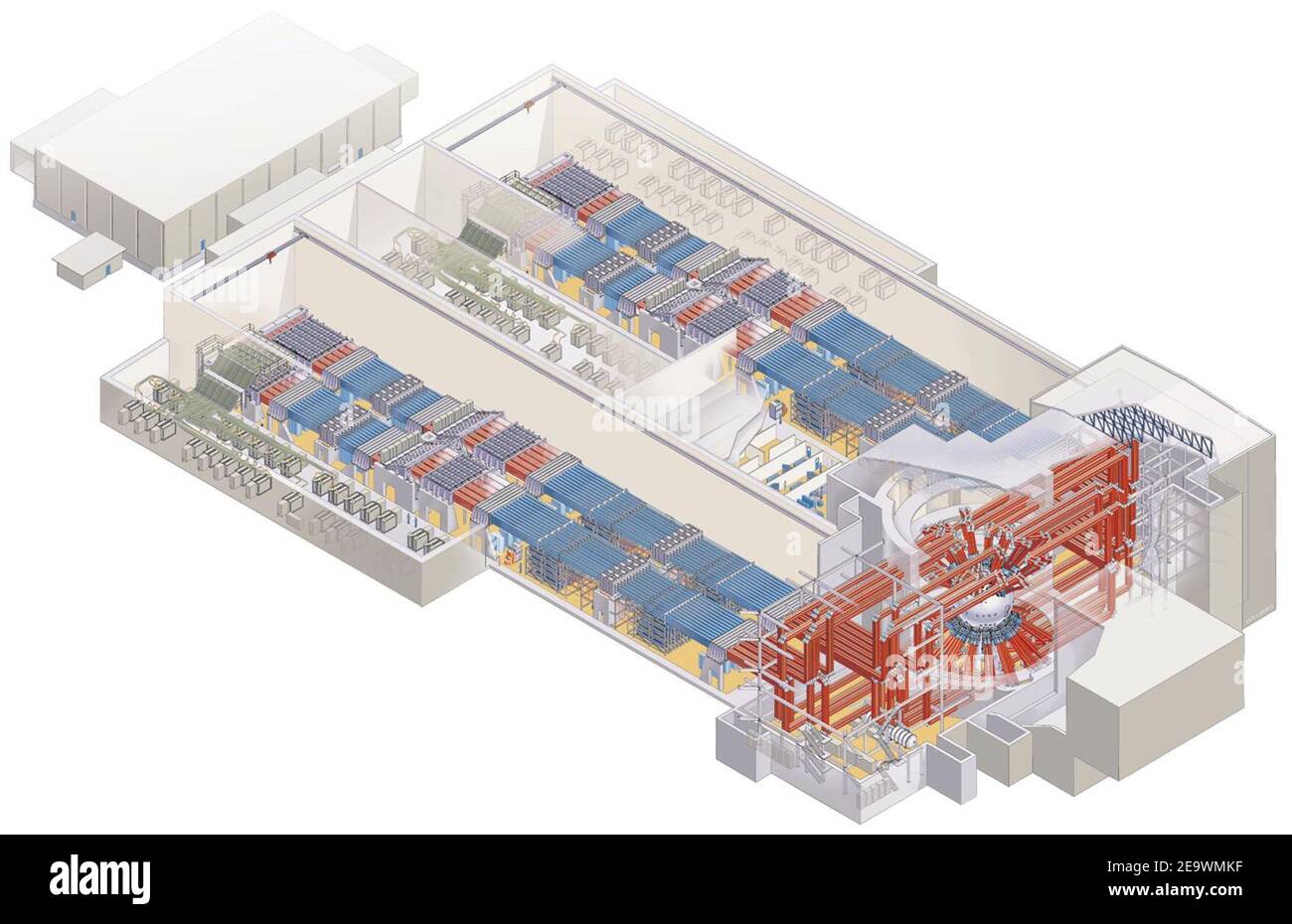 National Ignition Facility, building layout, Livermore CA Stock Photo