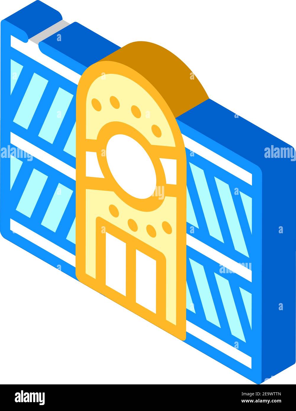 night club building isometric icon vector illustration Stock Vector ...
