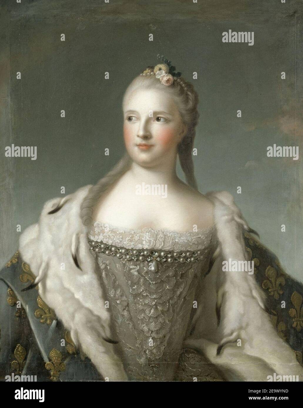 Nattier, after Marie Josèphe of Saxony Versailles, MV3799 Stock