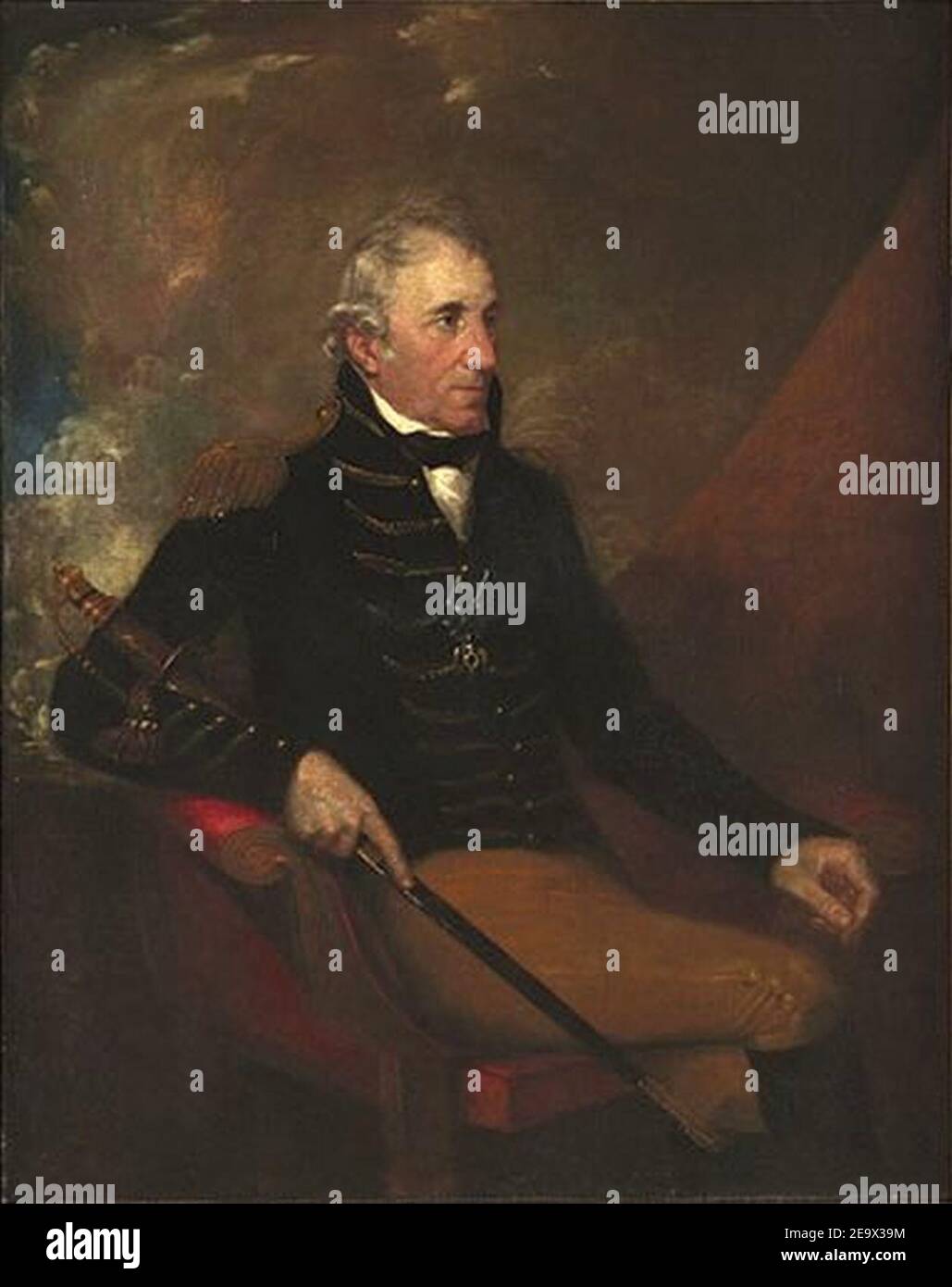 Portrait of Major General Thomas Pinckney by Samuel Morse. Stock Photo