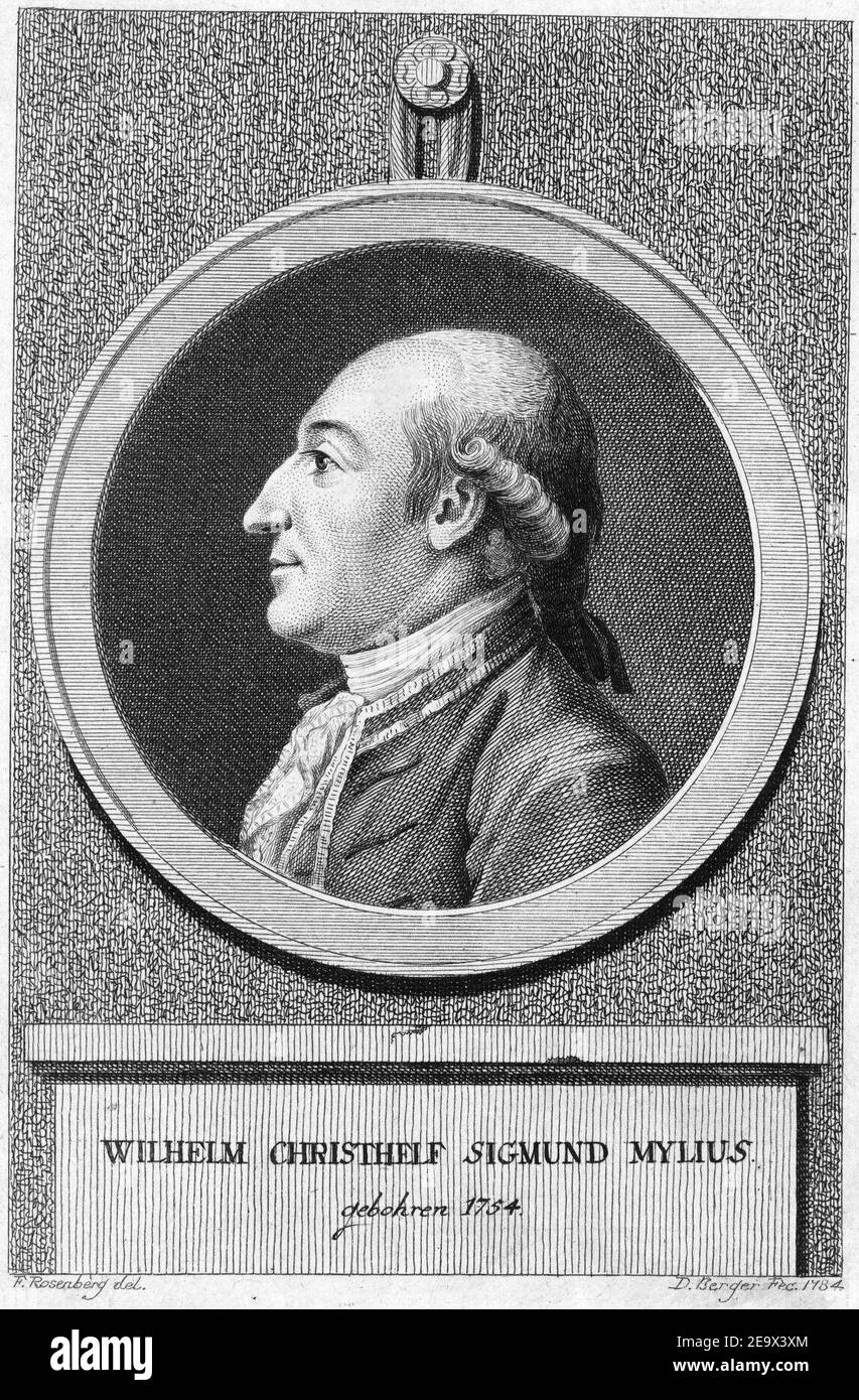 Wilhelm Christhelf Sigmund Mylius Stock Photo Alamy