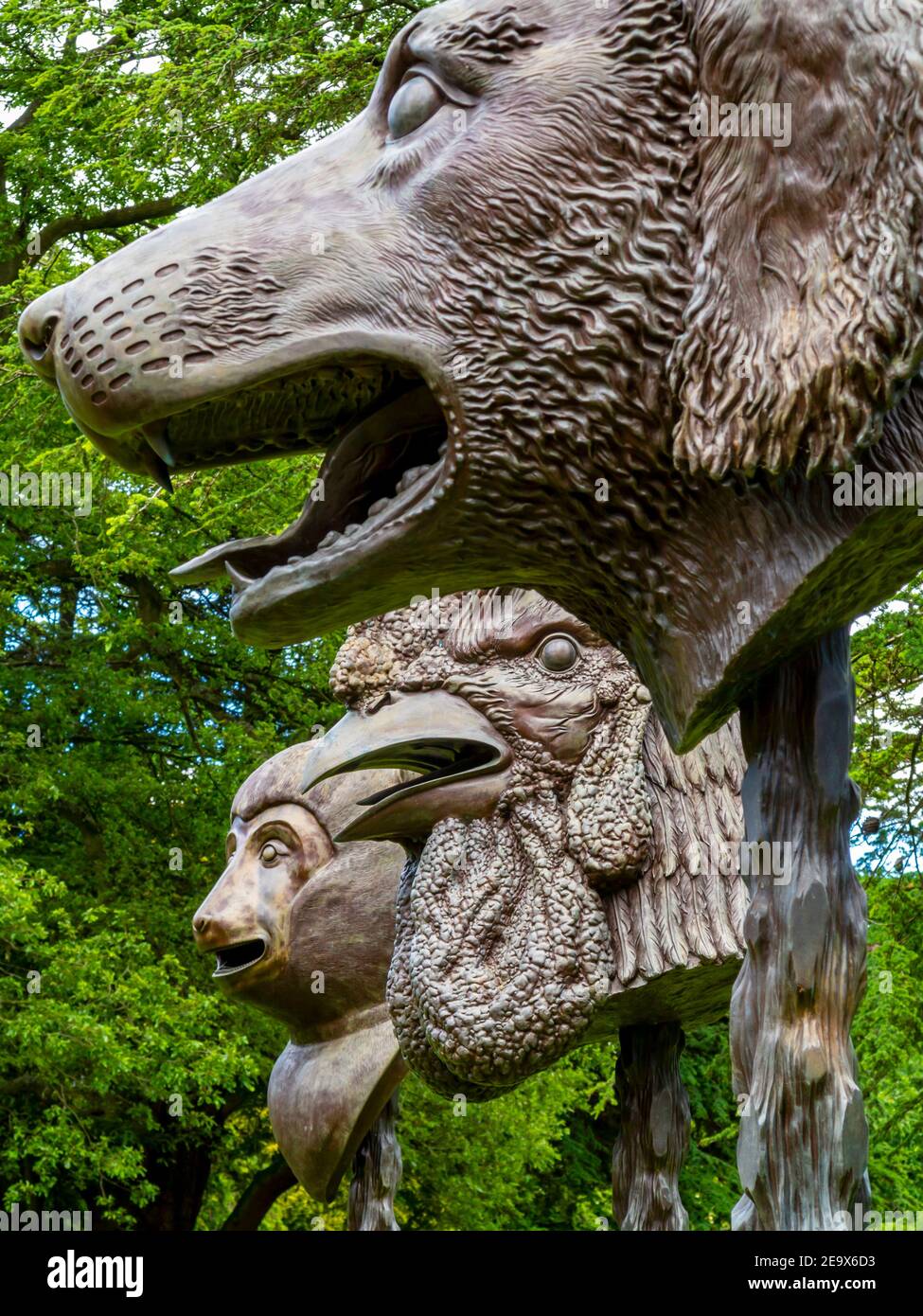 Circle of animals zodiac heads 2010 hires stock photography and images