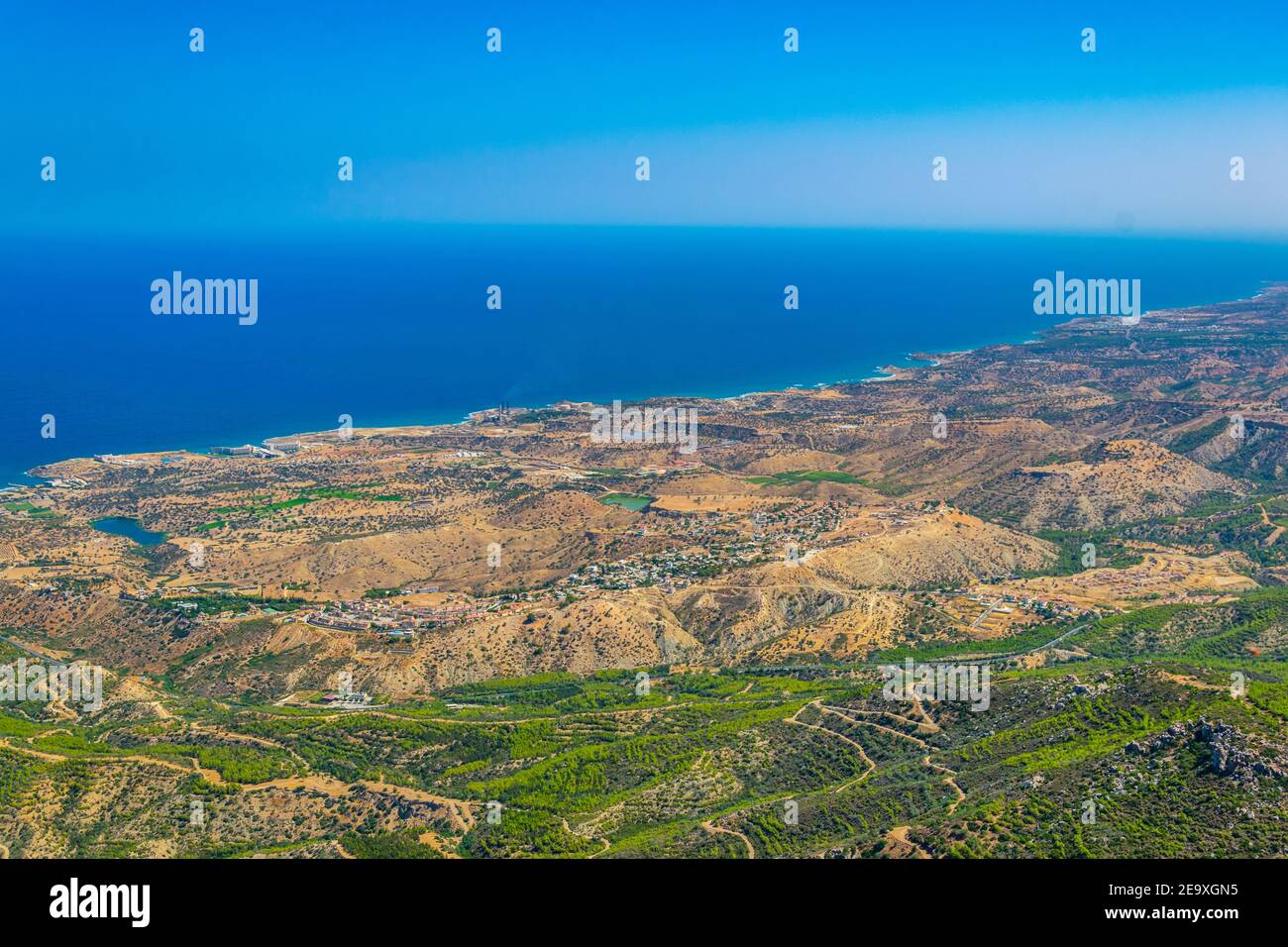 Aerial view of seaside of Karpaz peninsula on Cyprus Stock Photo - Alamy