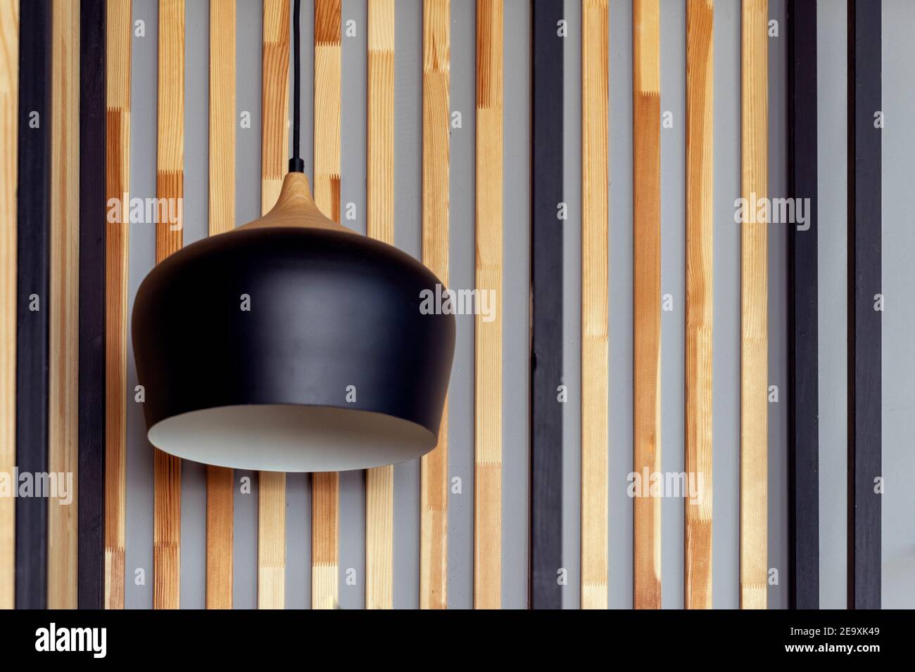 minimalist design concept lamp on wall background with straight