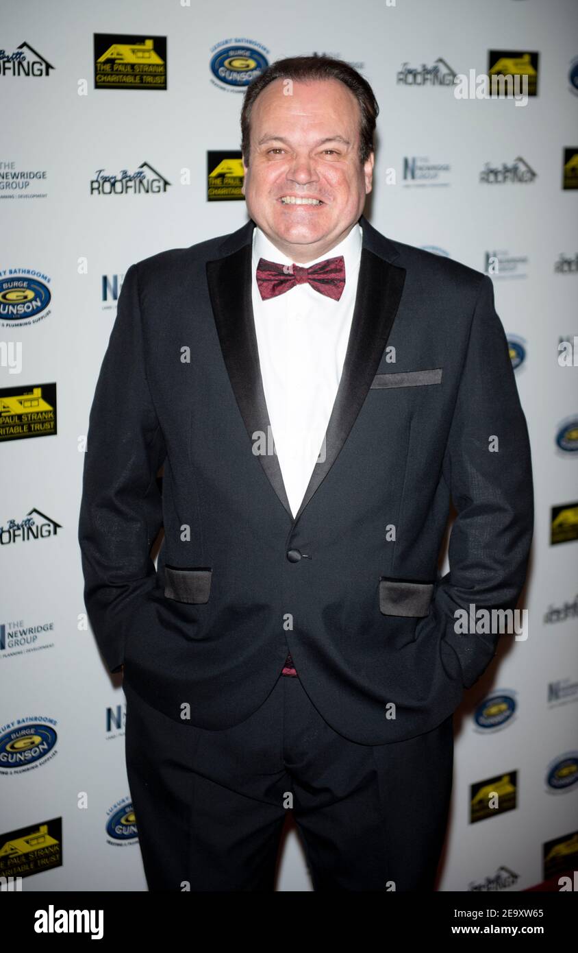 Shaun Williamson at the  Paul Strank Charity Gala supporting Shooting Star Children's Hospices & Rays Of Sunshine Charity at Bank of England Sports Centre  london  September 21, 2019 photo by Brian Jordan Stock Photo