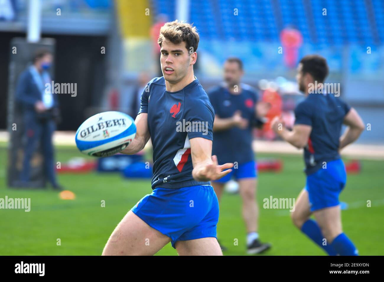 Rome, Italy. 6th Feb, 2021. Rome, Italy, Stadio Olimpico, February 06, 2021, Matthieu Jalibert (France) during Italy vs France - Rugby Six Nations match Credit: Carlo Cappuccitti/LPS/ZUMA Wire/Alamy Live News Stock Photo