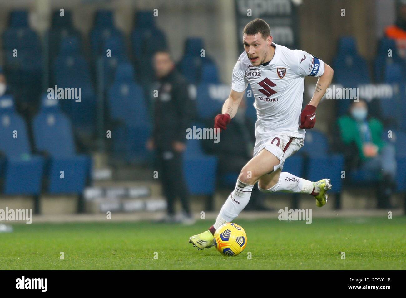 Bergamo, Italy. 6th Feb, 2021. Bergamo, Italy, Gewiss Stadium, February 06, 2021, Andrea Belotti (Torino FC) during Atalanta BC vs Torino FC - Italian football Serie A match Credit: Francesco Scaccianoce/LPS/ZUMA Wire/Alamy Live News Stock Photo