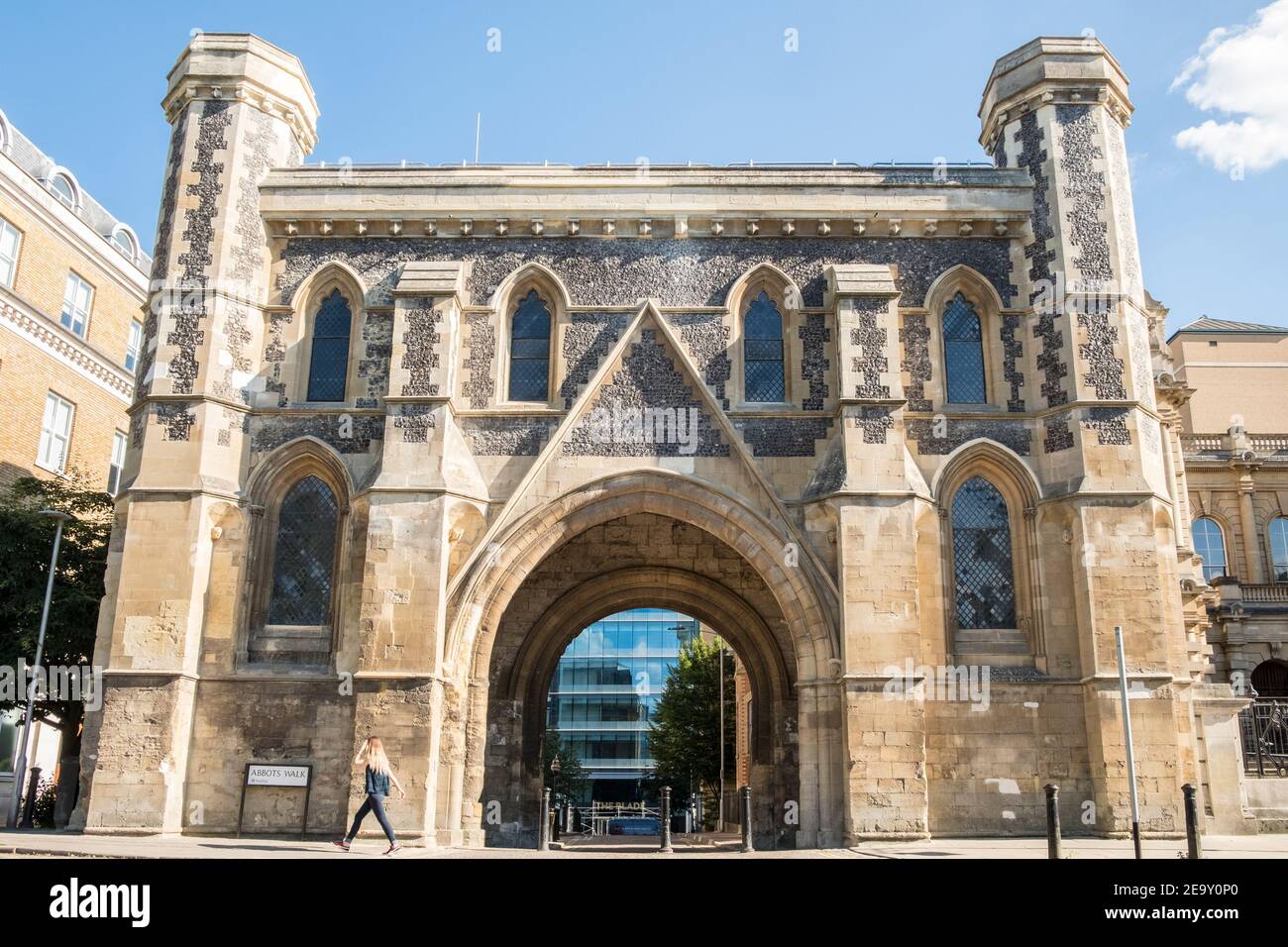 Abbey Gateway, Reading Abbey, Reading, Berkshire, England, GB, UK Stock Photo