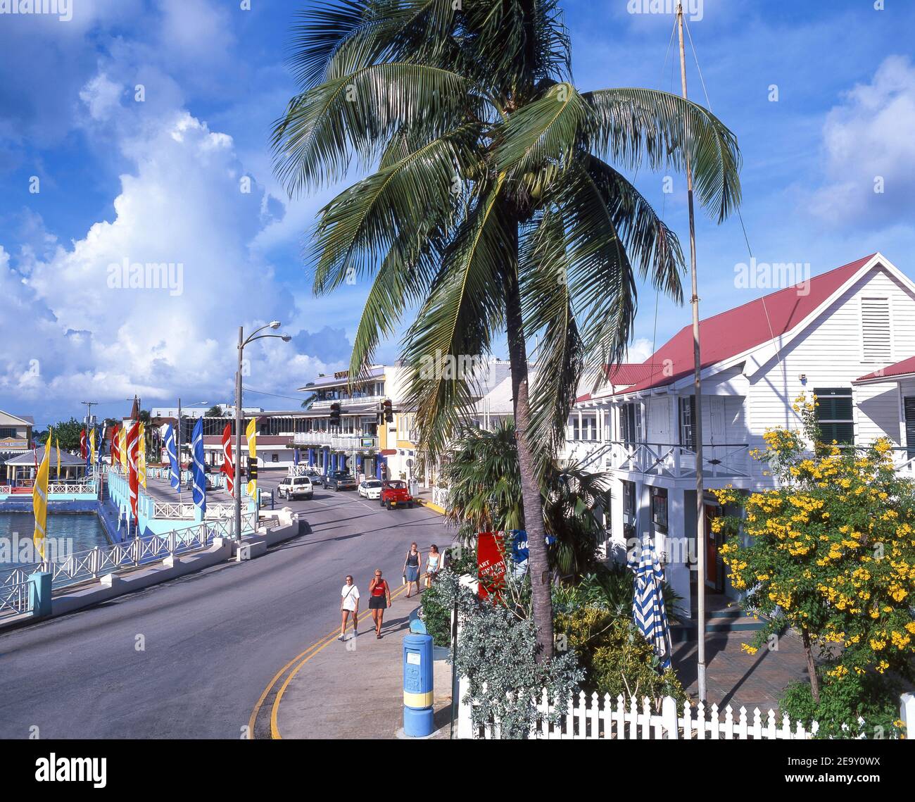 Waterfront, Town, Grand Cayman, Cayman Islands, Caribbean Stock