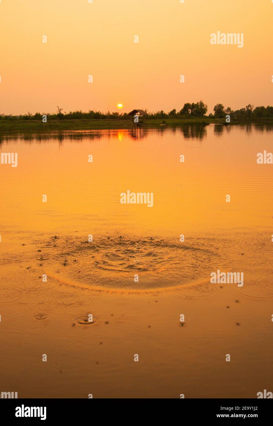 Sunset on the Batiaghata,Khulna, Bangladesh Stock Photo - Alamy