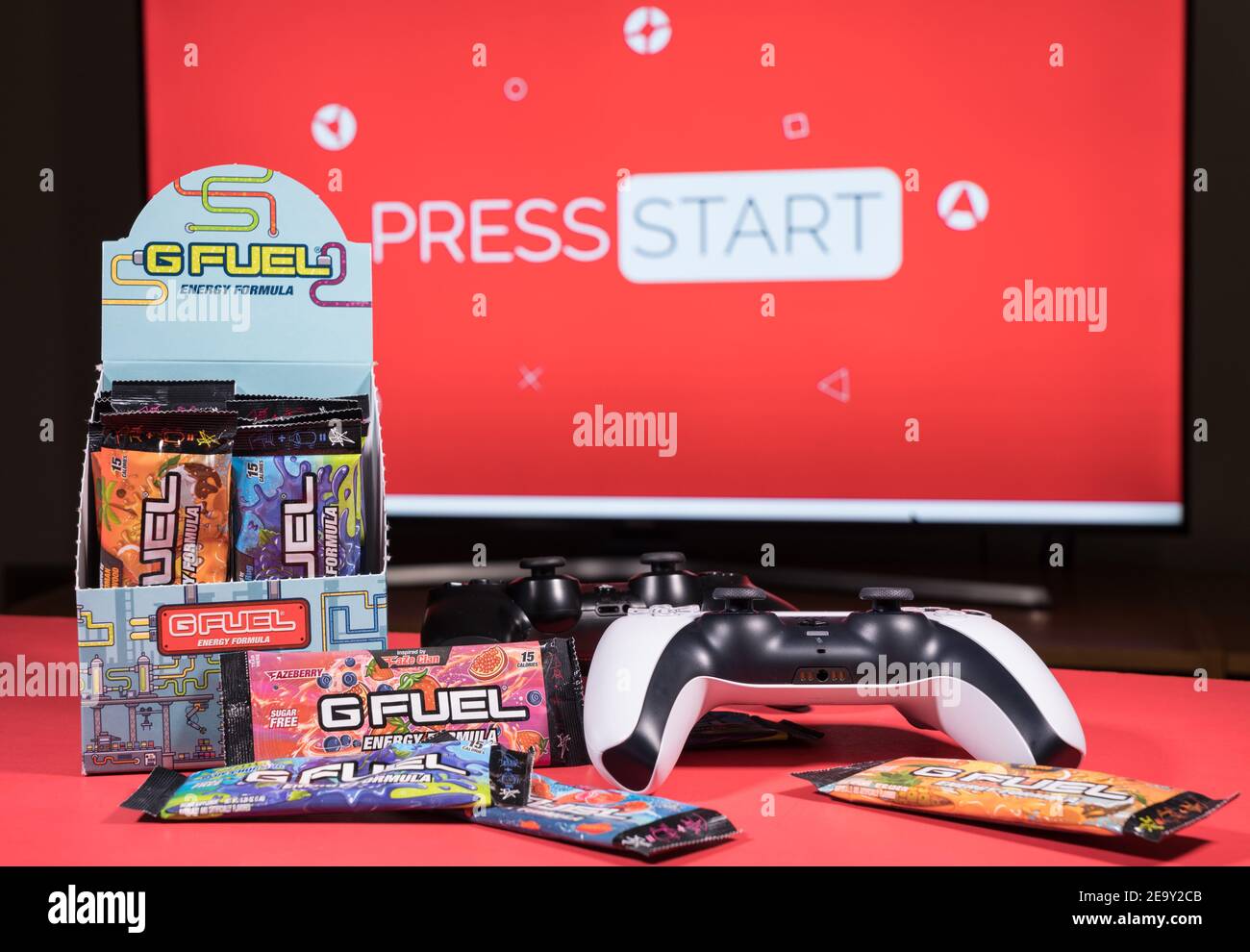 WV 5 February 2021 GFuel energy drink with PS5