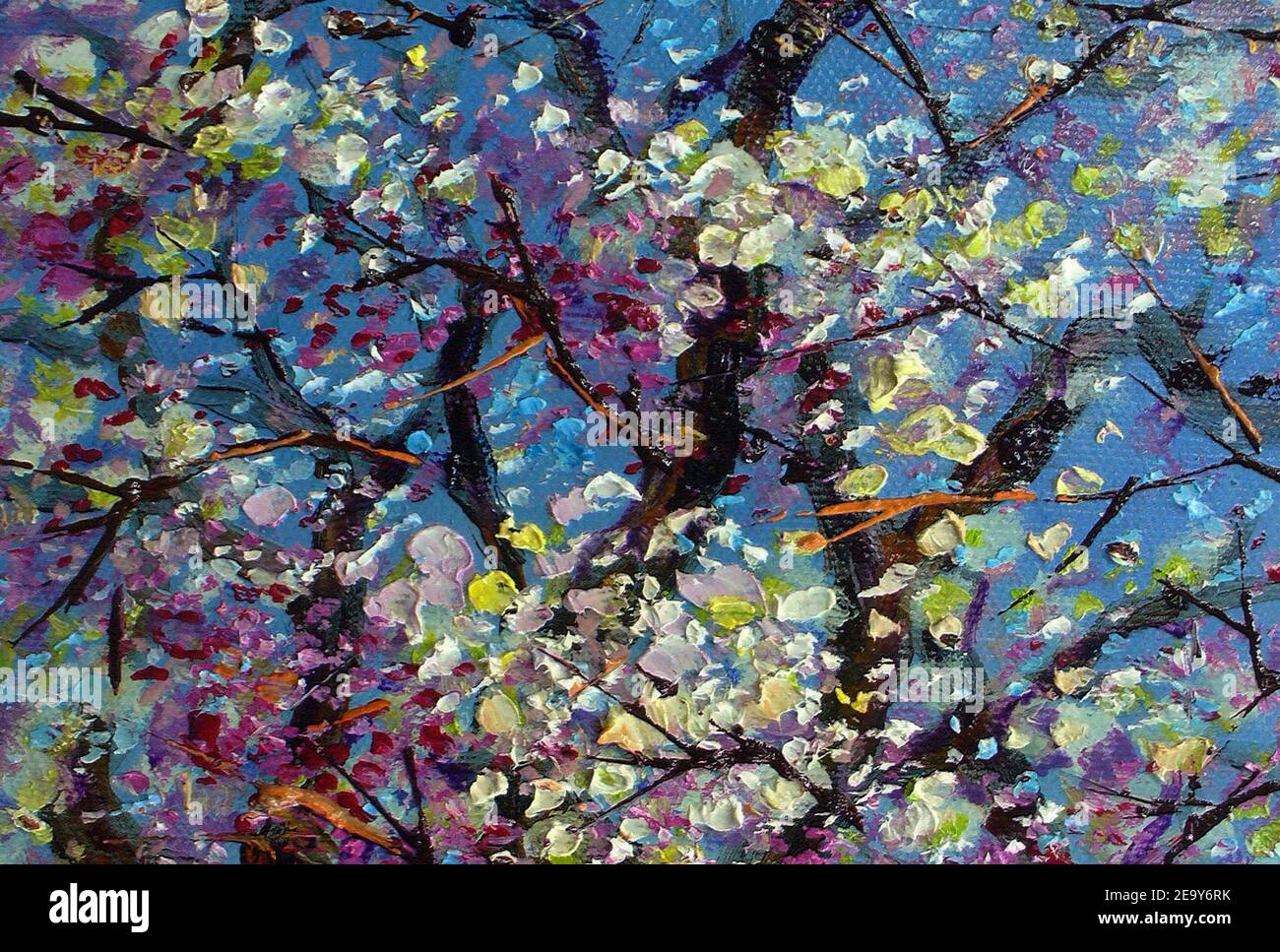 Cherry Blossom Oil Painting