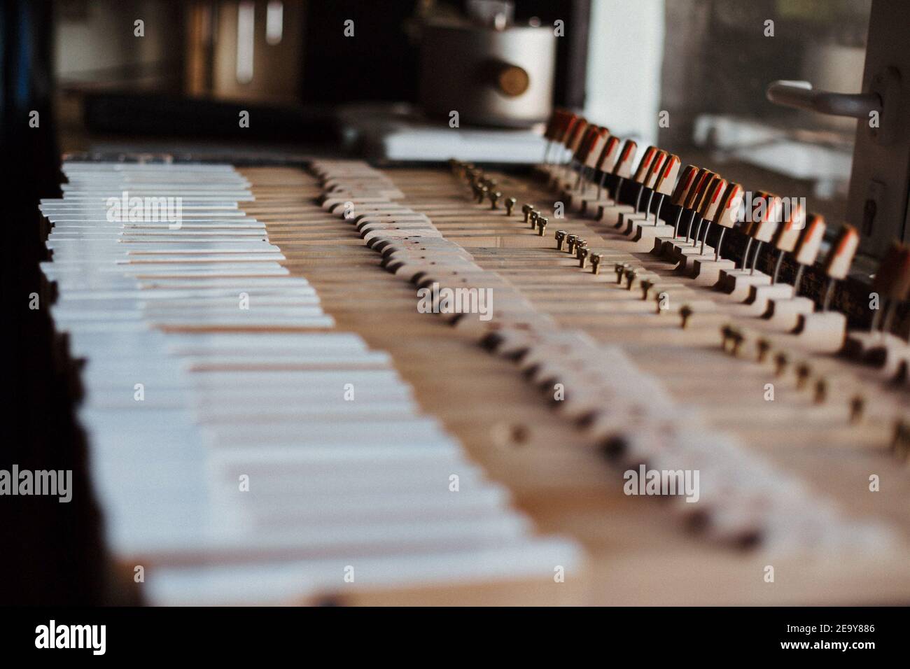photo of an organ piano inside structure Stock Photo - Alamy
