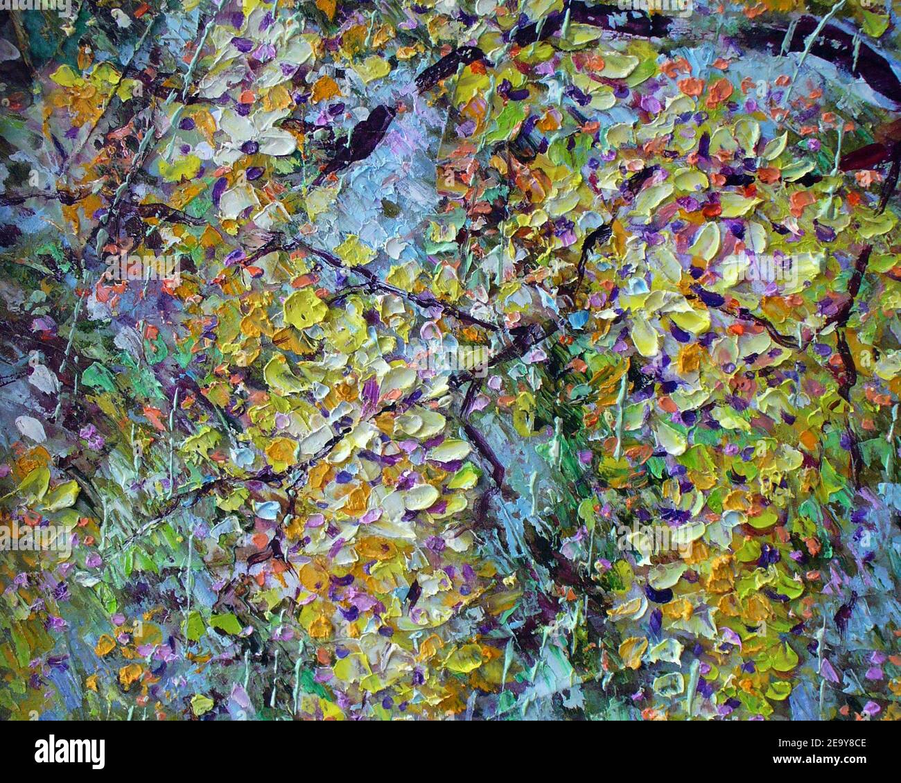 Abstract garden painting hi-res stock photography and images - Alamy