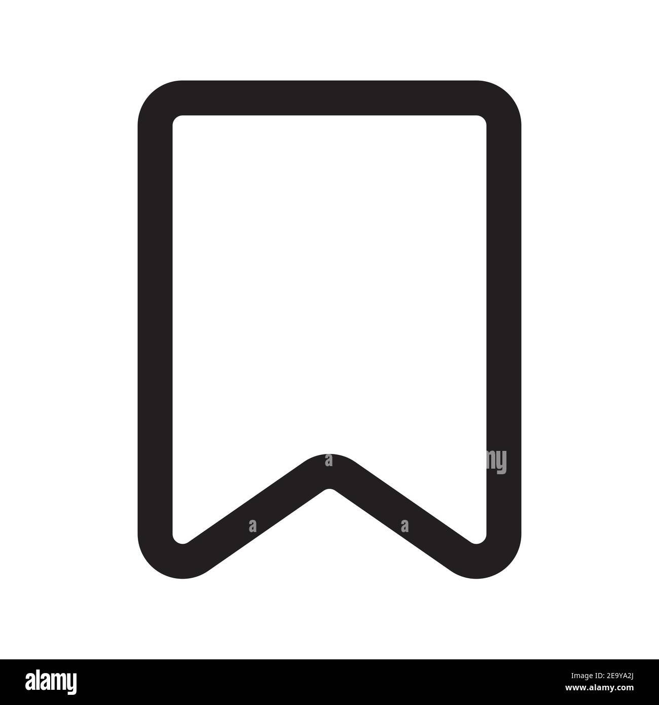Favorites outline icon isolated on white background. Stock Vector