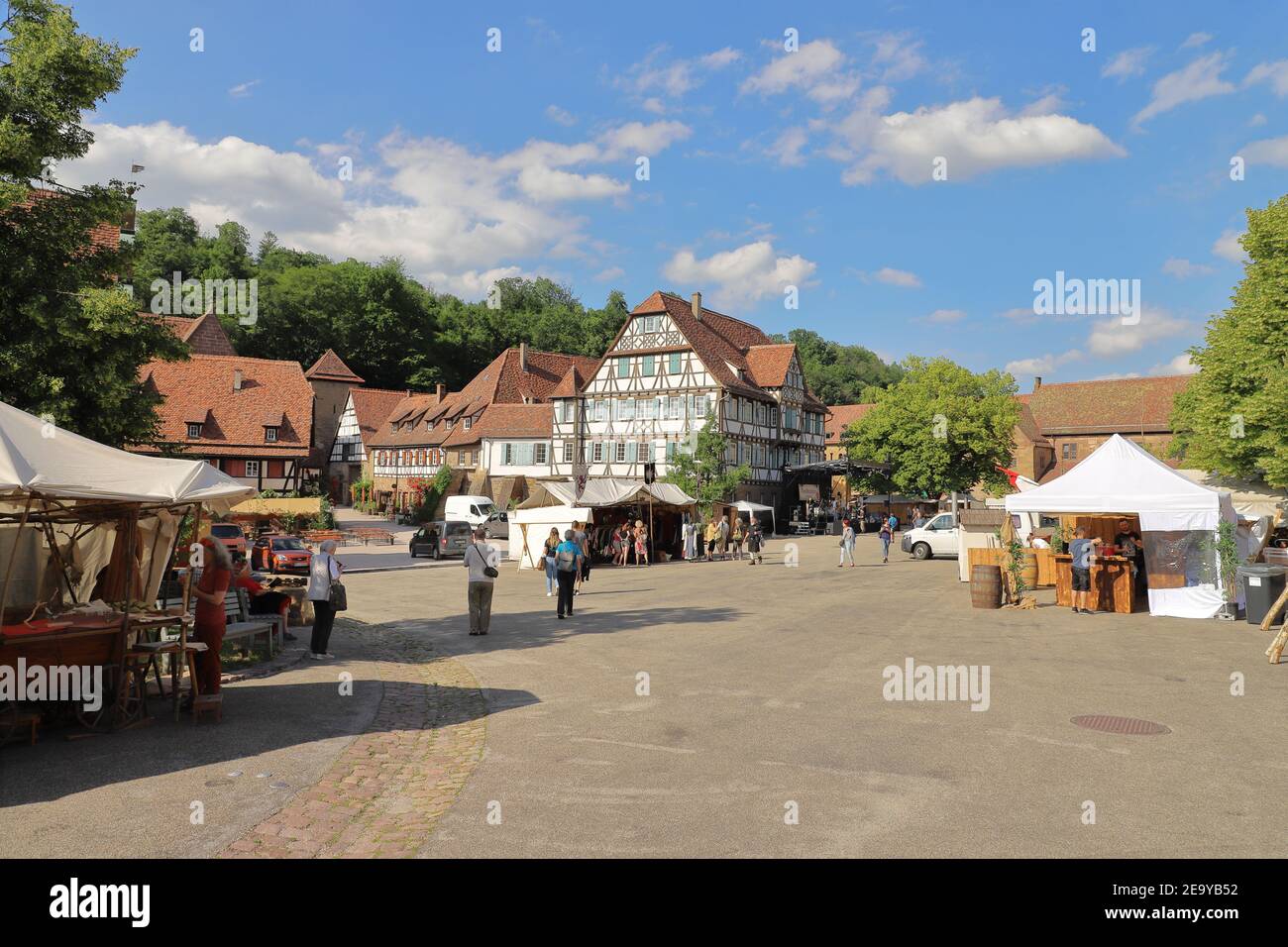 GERMANY, MAULBRONN - JUNE 21, 2019: Shortly before the beginning of the monastery festival 2019 Stock Photo