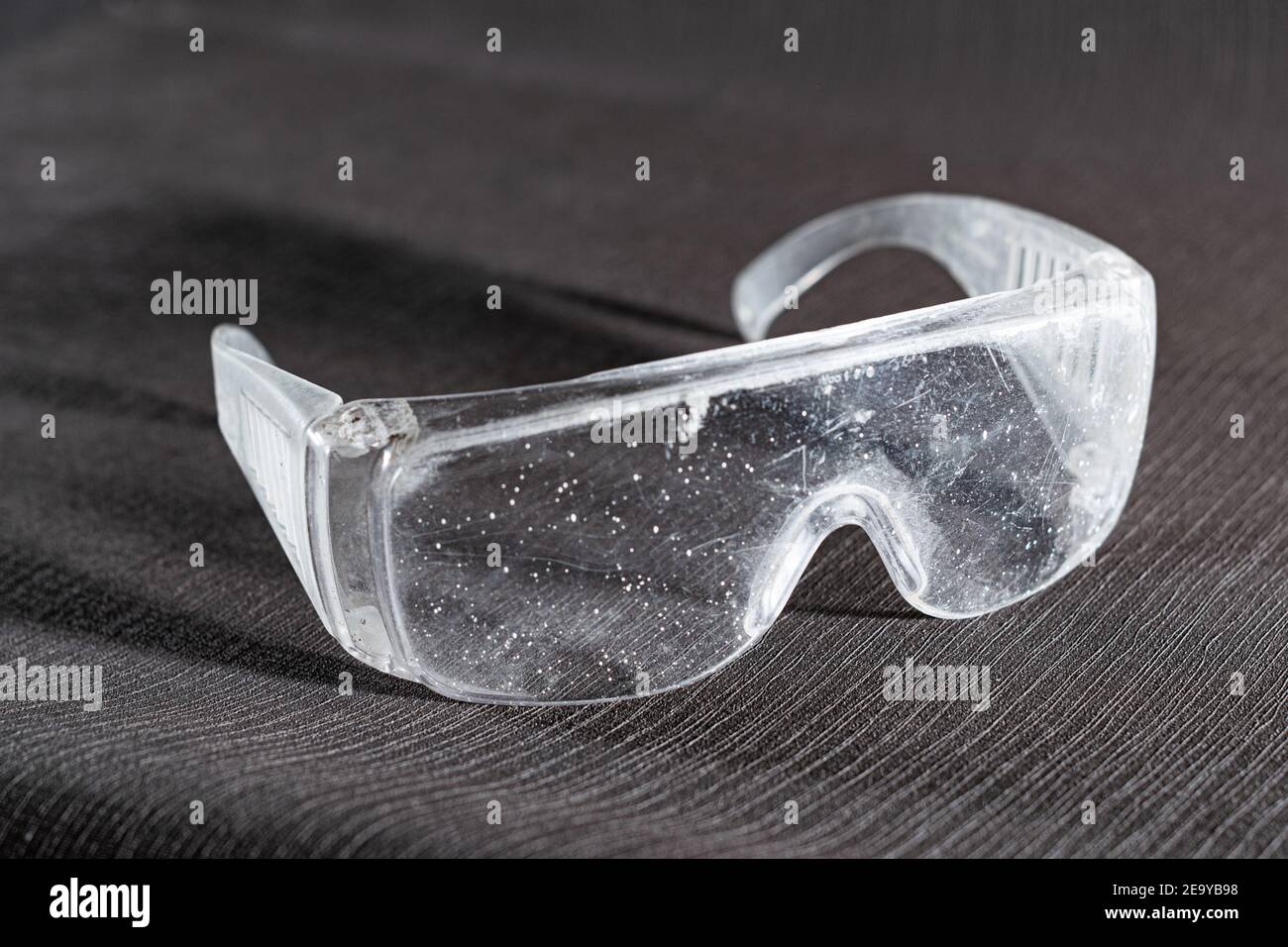Individual protection equipment eyes protection used in painting and construction Stock Photo