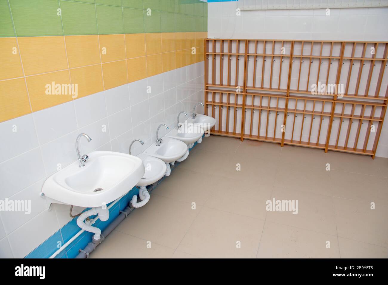 Toilet in kindergarten. Toilet in kindergarten. Children's hygiene in a