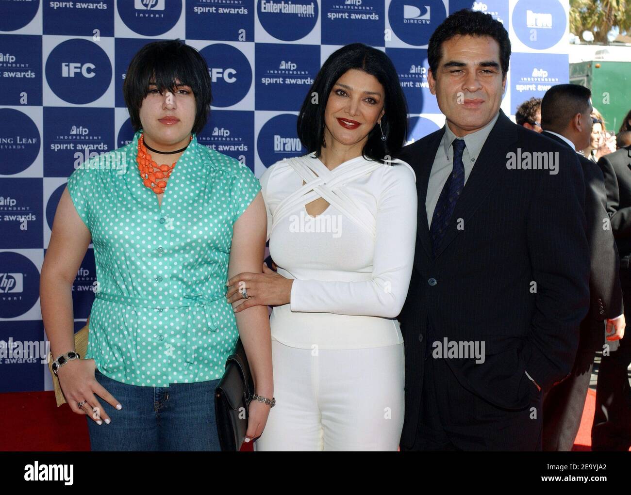 Shohreh Aghdashloo and family at the 2004 IFP Independent Spirit Awards