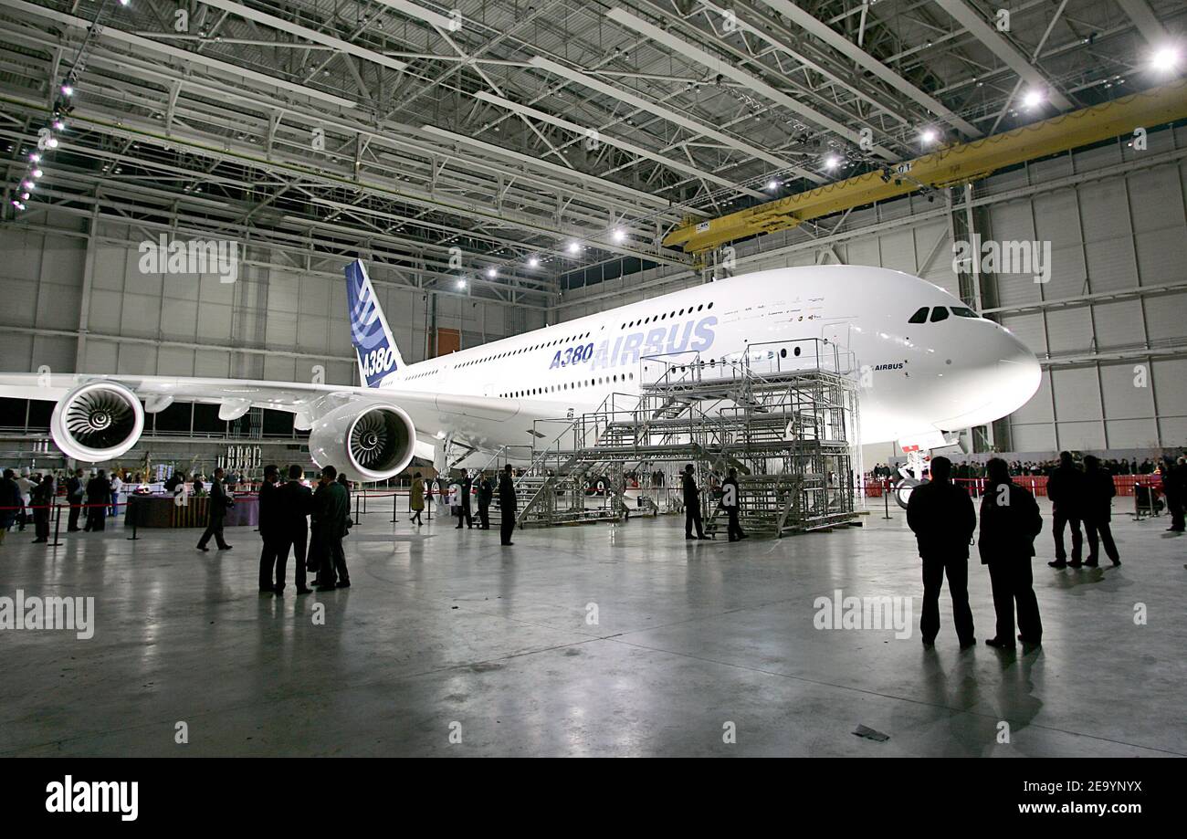 The unveiling ceremony 'Reveal' of the new Airbus A380 superjumbo at