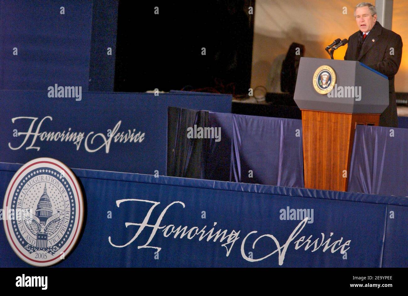 President George W. Bush adresses the crowd during the 'Celebration of ...