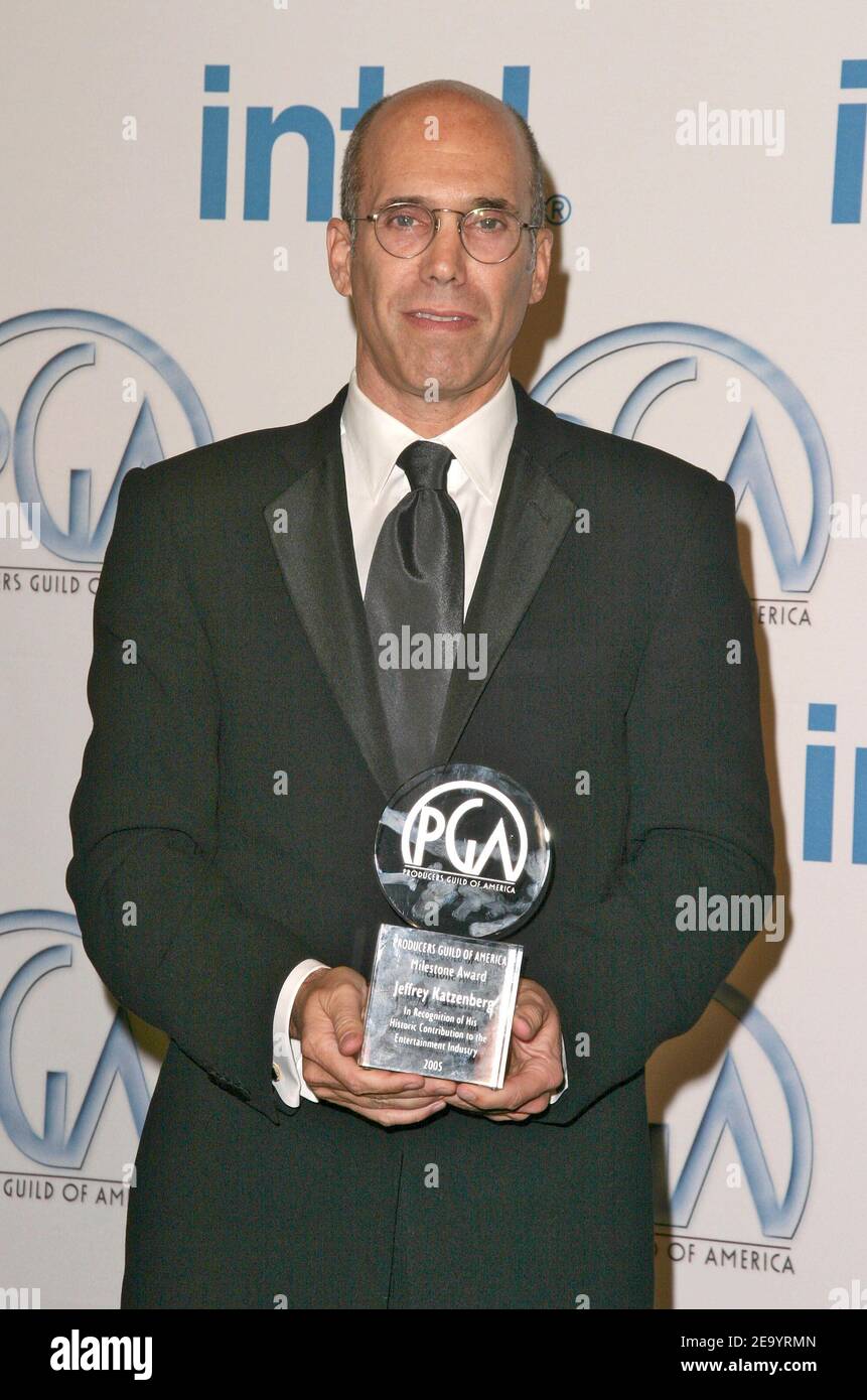 Milestone Award recipient Jeffrey Katzenberg attends the 16th Annual Producers Guild of America Awards held at the Culver Studios in Culver City, CA on January 22, 2005. Photo by Denise Fleming/ABACA. Stock Photo