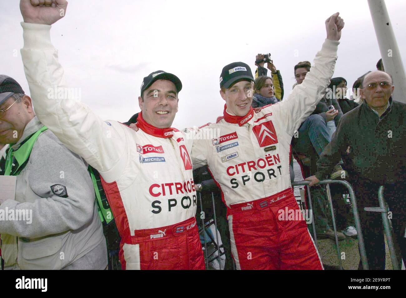 British driver, Citroën C2, winner of JWRC during the Monte Carlo Rally, MC. Friday, January, 21th, 2005. Photo by Jean-Marc Pastor/Cameleon/ABACA Stock Photo