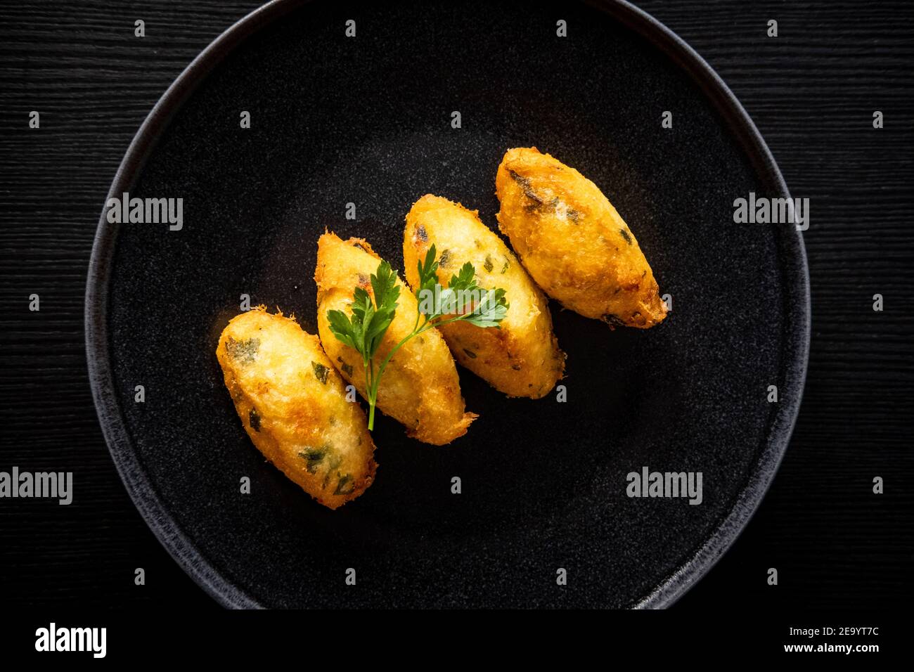 Portuguese cod fish cakes Stock Photo Alamy