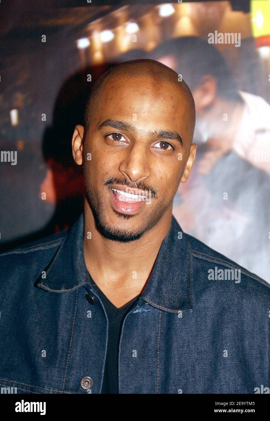 French actor anf rapper Stomy Bugsy attends the premiere of Michel Muller's movie, 'La Vie de Michel Muller est plus belle que la votre', at Pathe Wepler cinema in Paris, France, on January 24, 2005. Photo by Giancarlo Gorassini/ABACA. Stock Photo