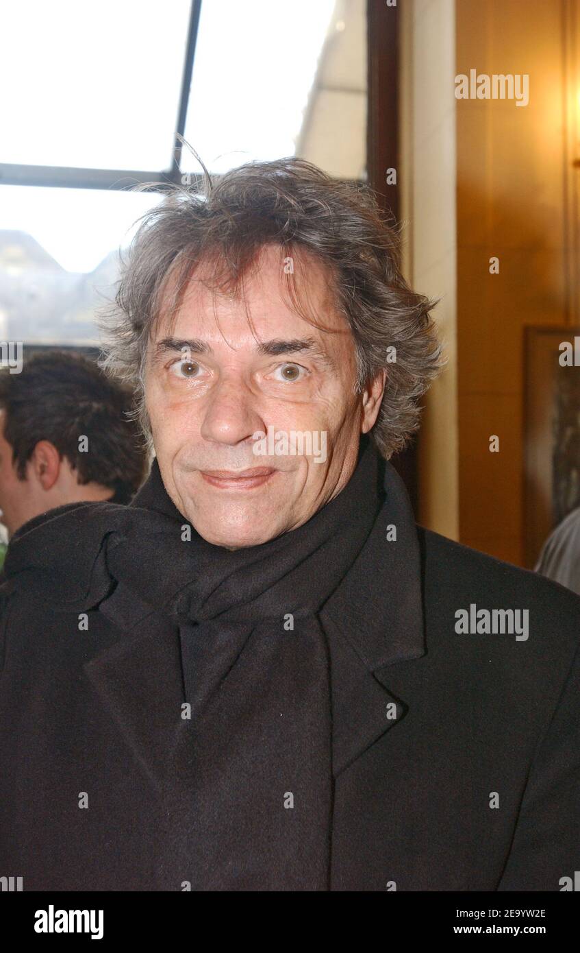 French singer and composer Yves Simon attends the Prix des Deux Magots 2005 ceremony held at the Cafe des Deux Magots in Paris, France on January 25, 2005. Photo by Giancarlo Gorassini/ABACA Stock Photo