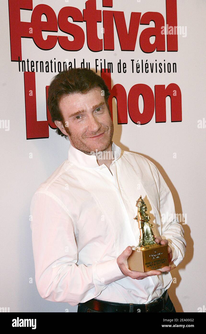 French actor Thierry Fremont of the serie 'Dans la tete d'un Tueur' attends the 6th International TV Film Festival held in Luchon, southwestern France, on February 5, 2005. Photo by Patrick Bernard/ABACA. Stock Photo
