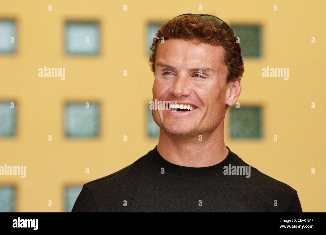 U.K Formula 1 driver David Coulthard ( MC Laren team) in Monaco, Monte Carlo, on May 23, 2004. Photo by Thierry Gromik/ABACA. Stock Photo