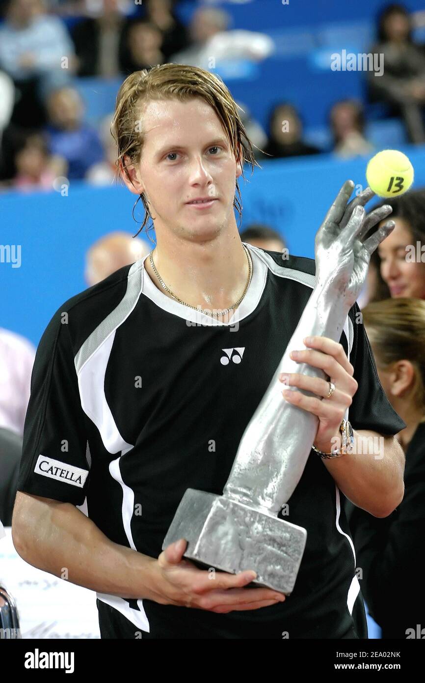 Sweden tennis player Joachim Johansson won 7-5, 6-4 against Croatian tennis  player Ivan Ljubicic