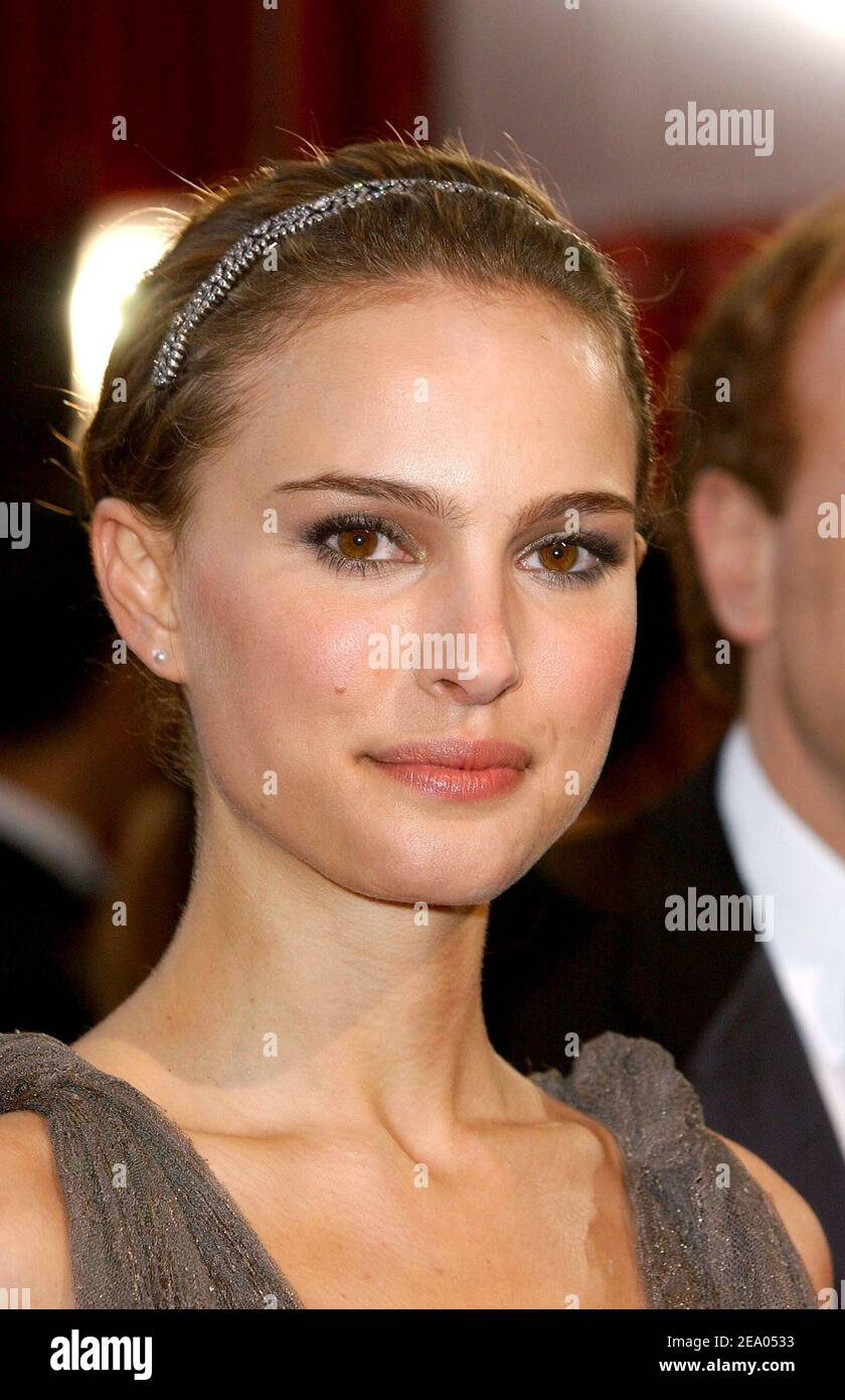 Natalie Portman arrives at the 77th Annual Academy Awards held at the Kodak Theater in Hollywood, CA on February 27, 2005. Photo by Hahn-Khayat-Nebinger/ABACA Stock Photo