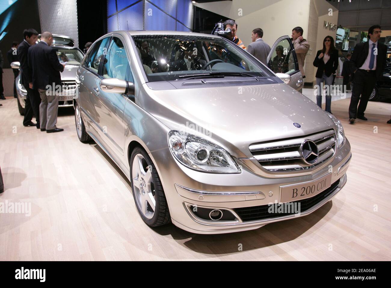 The Mercedes-Benz B 200 CDI is displayed at the 75th Geneva motor show in  Geneva, Switzerland, on March 2, 2005. Photo by Laurent Zabulon/ABACA Stock  Photo - Alamy